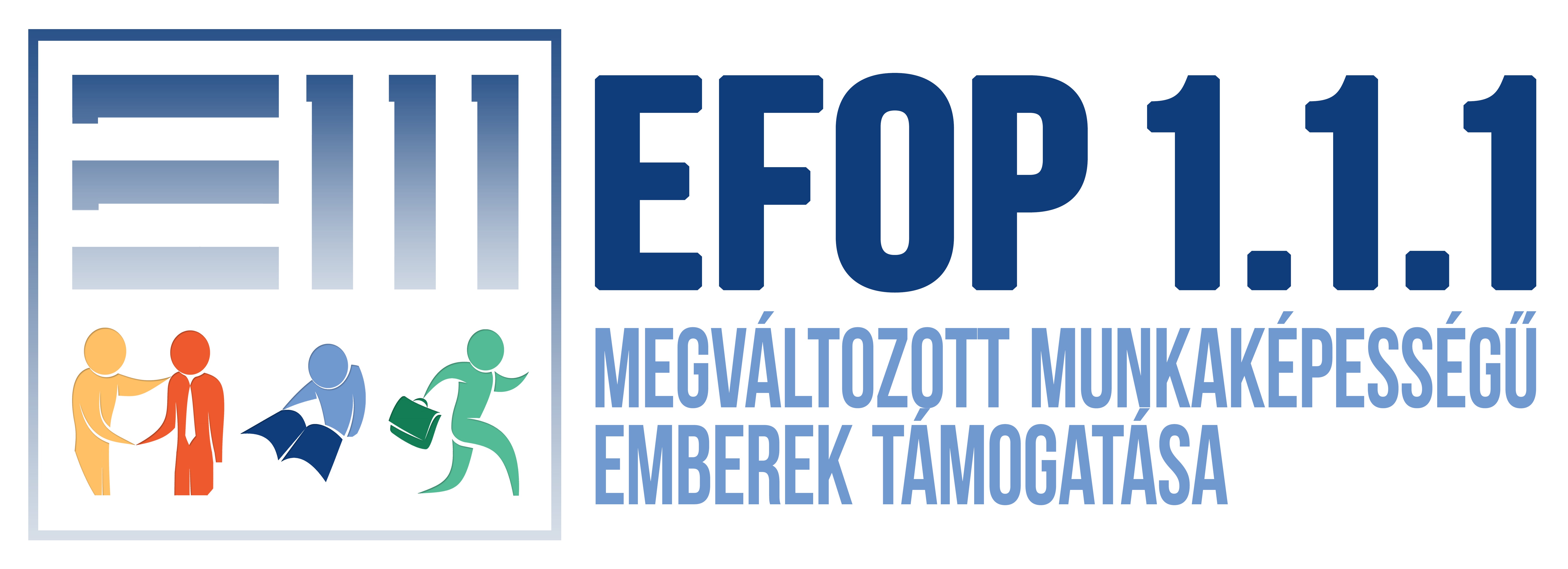 EFOP-1.1.1-15 Megváltozott munkaképességű emberek támogatása projekt logója