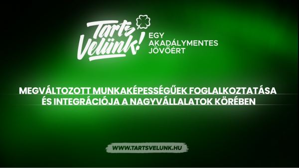 Szerencsejáték Zrt. Tarts velünk egy akadálymentes jövőért! kampány képe