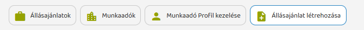 munkaadói menüsor