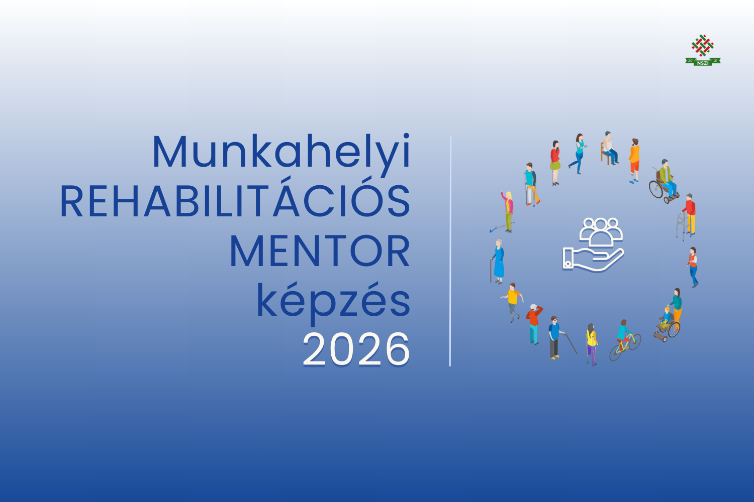 Rehabilitációs mentor képzés 2026, a képzés logójával.